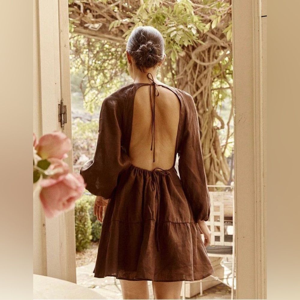 DISSH Brown Backless Dress